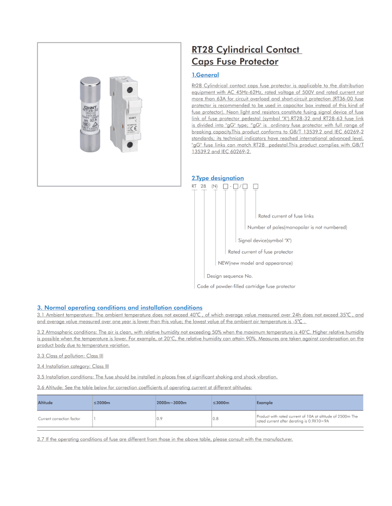 ฐานฟิวส์คอนโทรล 32 แอมป์ 1 โพล CHINT BASE FUSE HOLDER RT28-32 690V_2